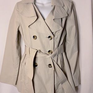 Khaki Double Breasted Coat Size S London Fog